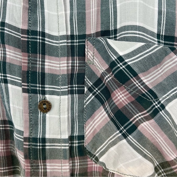 Current‎ Elliott Ombré Fade Plaid button down shirt - Picture 4 of 13